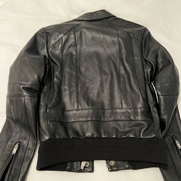 Brand New Saint Laurent Leather Jacket F34 - Picture 5 of 6